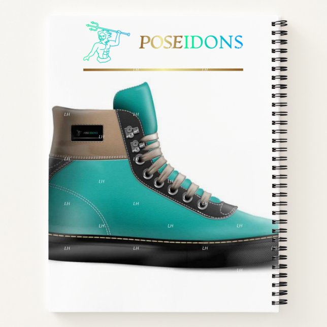 Cuaderno Poseidones 5.5"x8.5" (mano izquierda) Bloc de nota (Reverso)