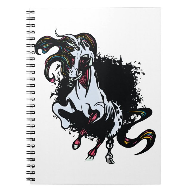 Cuaderno Posición de Unicornio Zombie (Frente)