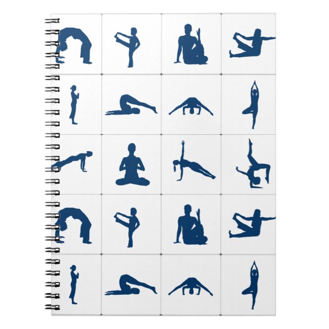 Cuaderno Posiciones de yoga para el Zen y la revista espira (Frente)