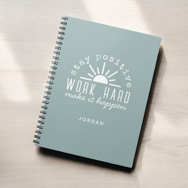 Cuaderno Positive Motivational Mantra with Any Name (Personalize with any name!)