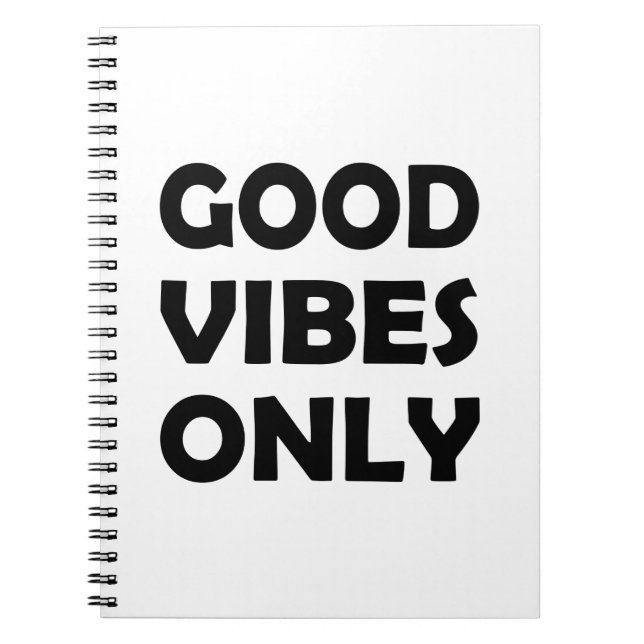 Cuaderno Positive Vibes Only | Always Uplifting (Frente)