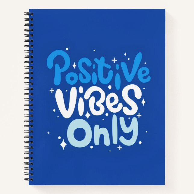 Cuaderno Positive Vibes Only Spiral Notebook (Anverso)