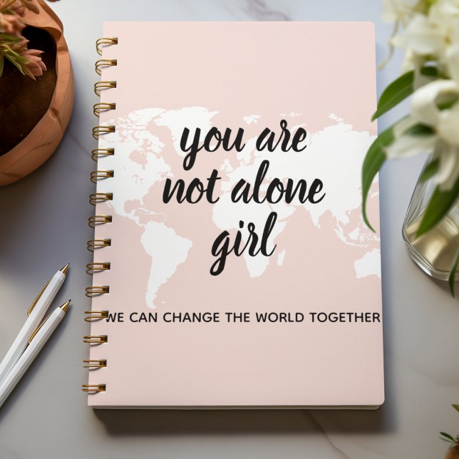 Cuaderno Positivo De No Estar Solo En La Cita De Motivación (Subido por el creador)