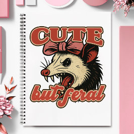 Cuaderno Possum dulce pero fértil: Humor sarcástico vintage