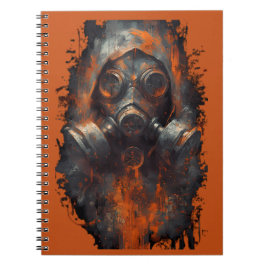 Cuaderno Post Apocalyptic Gas Mask Toxic Grunge 