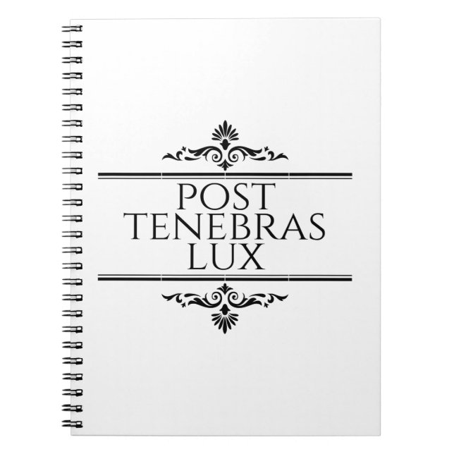 Cuaderno Post Tenebras Lux (Frente)