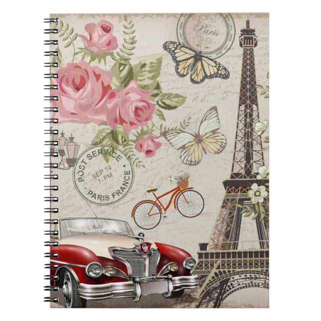 Cuaderno Postal de la época de París. (Frente)