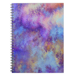 Cuaderno postal de nubes púrpura de ensueño