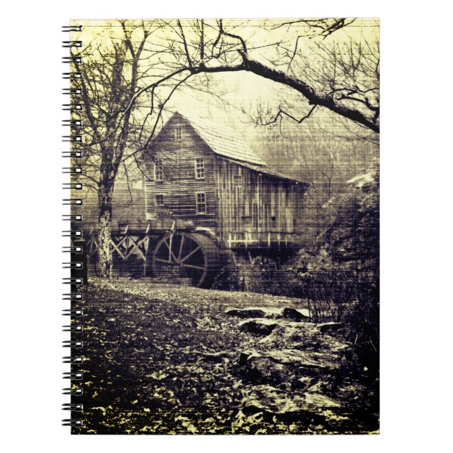 Cuaderno Postcarta de volante de agua de época (Frente)