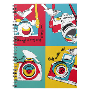 Cuaderno Poster brillante en el estilo del arte pop con la 