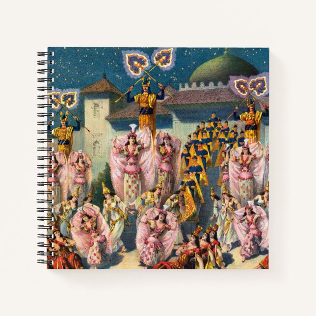 Cuaderno Poster Circo De Bailarines Ante El Rey Morisco (Anverso)