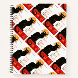 Cuaderno Póster Clásico Gato Negro Steinlen Chat Noir Franc