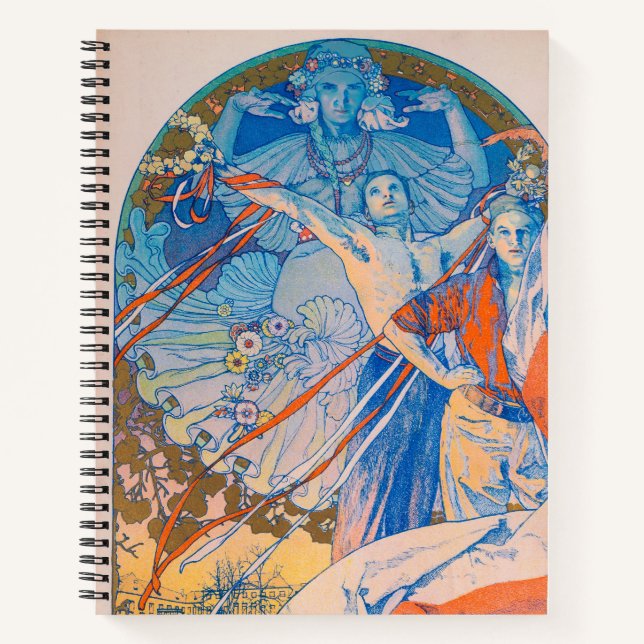 Cuaderno Póster de Alphonse Mucha para el Festival de Sokol (Anverso)