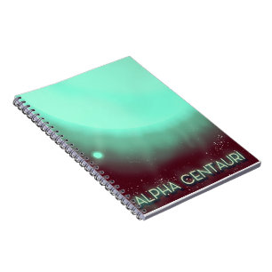 Cuaderno Póster de arte espacial Alpha Centauri
