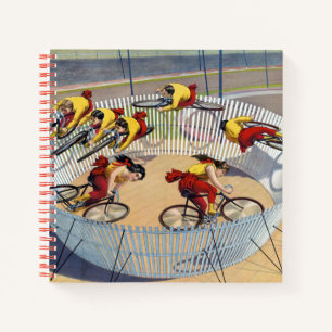 Cuaderno Poster De Circo De Las Siete Gaynells En Bicicleta