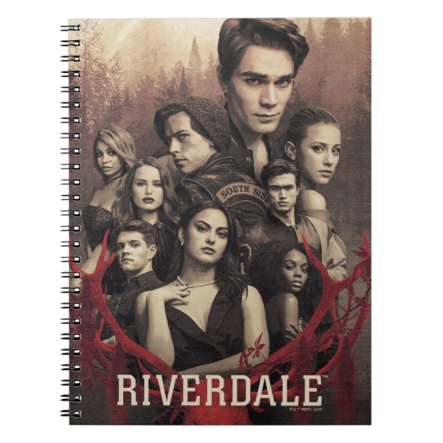 Cuaderno Poster de cráneo de Riverdale Deer (Frente)