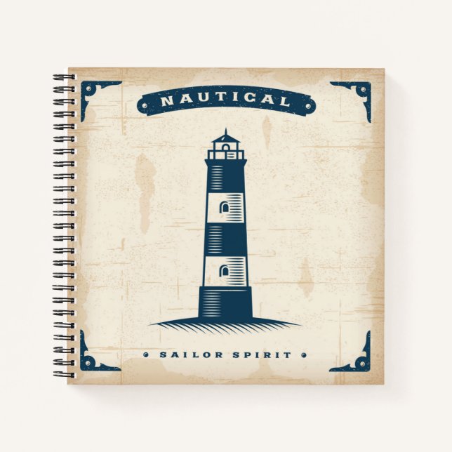 Cuaderno Poster de faro de época 1 (Anverso)