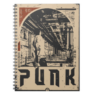 Cuaderno Poster de Figura de Rebeldes Urbanos de punk   Pro