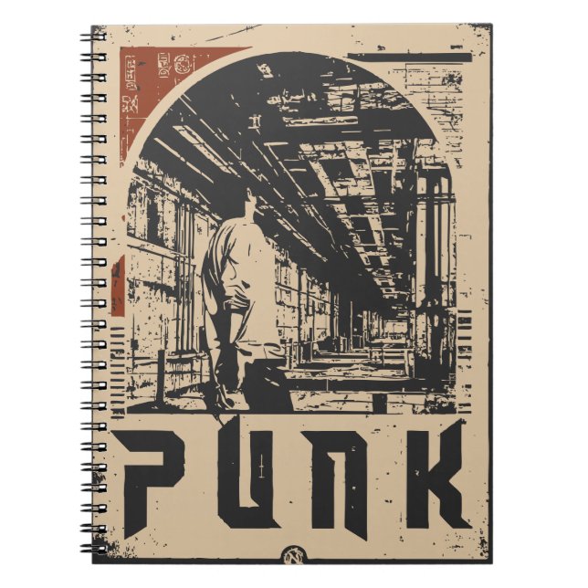 Cuaderno Poster de Figura de Rebeldes Urbanos de punk | Pro (Frente)