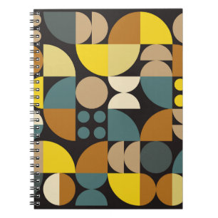 Cuaderno Poster de ilustraciones abstractas geométricas con