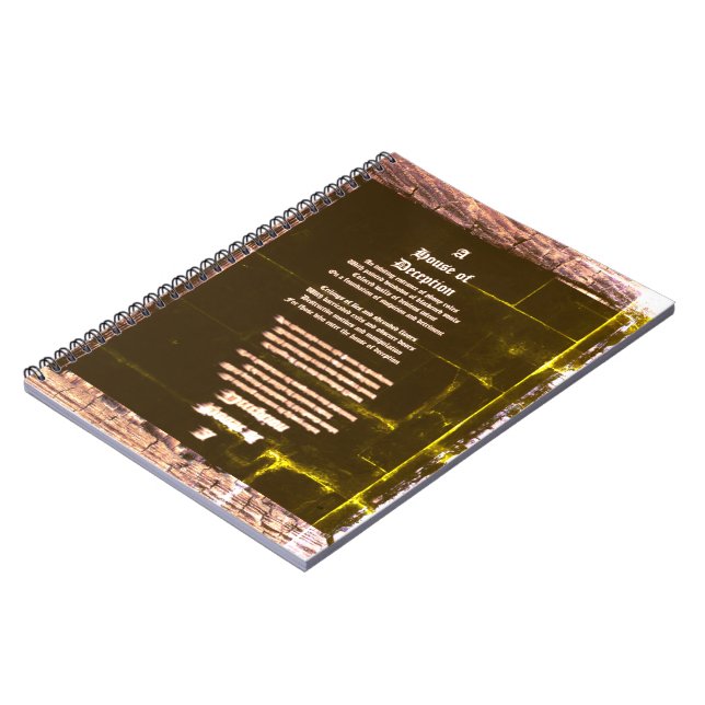 Cuaderno Poster de la Casa del Engaño (Lado Izquierdo)