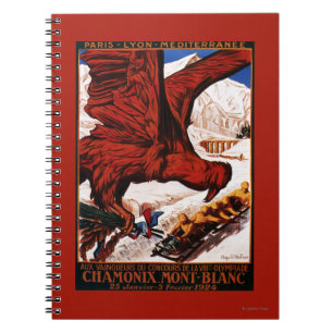 Cuaderno poster de los Juegos Olímpicos de Invierno de 1924