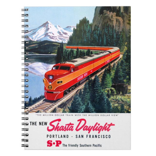 Cuaderno Poster de Portland San Francisco de la luz del día (Frente)