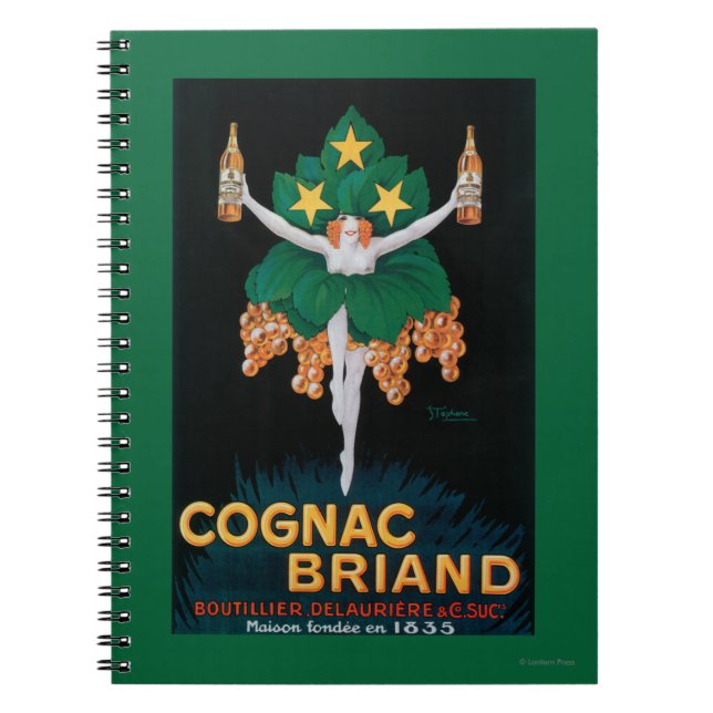 Cuaderno Poster de promoción de Cognac Briand (Frente)