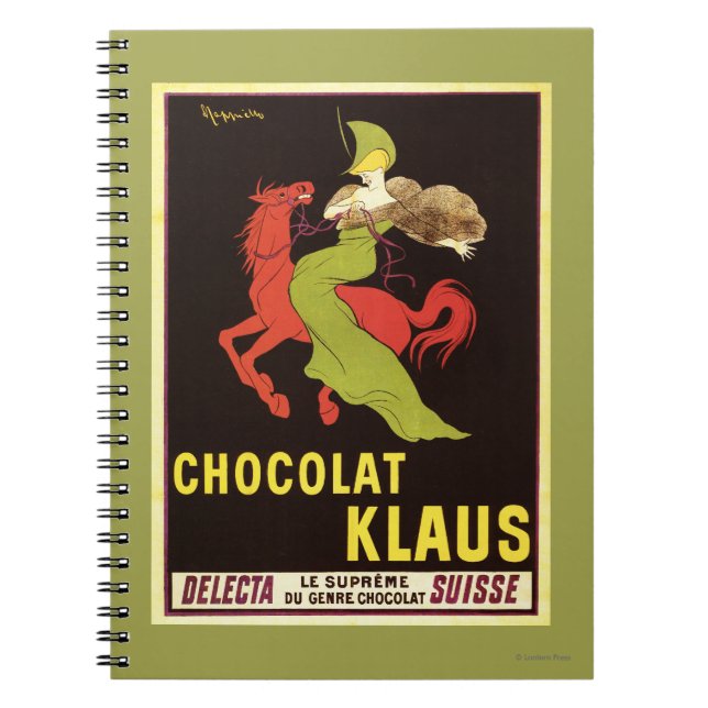 Cuaderno Poster de publicidad de Chocolat Klaus (Frente)