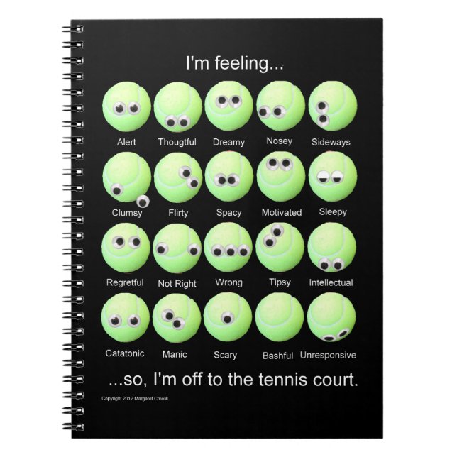Cuaderno Poster de Tennis Moods (Frente)