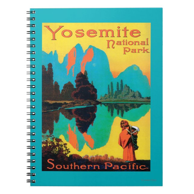 Cuaderno Poster de Turismo - Parque Yosemite Nat'l, CA (Frente)