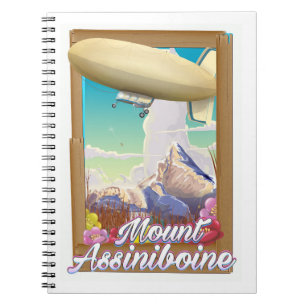 Cuaderno Póster de vacaciones del dirigible del Monte Assin