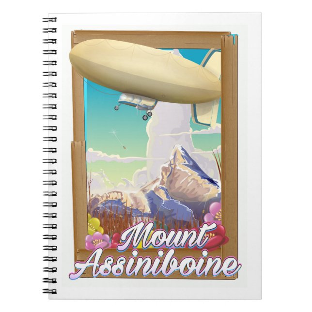 Cuaderno Póster de vacaciones del dirigible del Monte Assin (Frente)