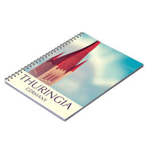 Cuaderno Póster de viaje a Turingia Alemania