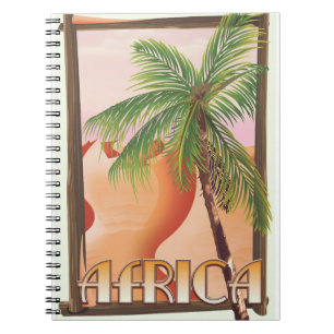 Cuaderno Póster de viaje del desierto africano