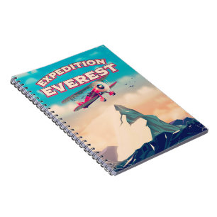 Cuaderno Póster de viaje Expedición Everest