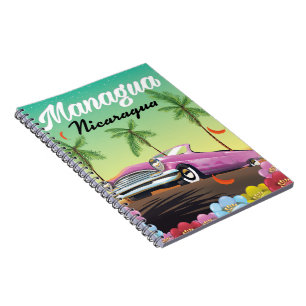 Cuaderno Póster de viaje Managua - Nicaragua