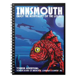 Cuaderno Poster de Viajes Innsmouth Vintage Lovecraft