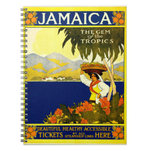 Cuaderno Poster de Viajes Vintage: Jamaica