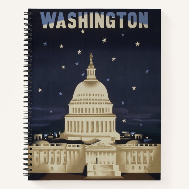 Cuaderno Poster De Viajes Vintage Para American Airlines (Anverso)