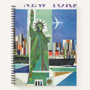 Cuaderno Poster De Viajes Vintage Para American Airlines