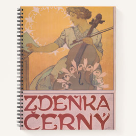 Cuaderno Póster de Zdenka Cerny por Alphonse Mucha