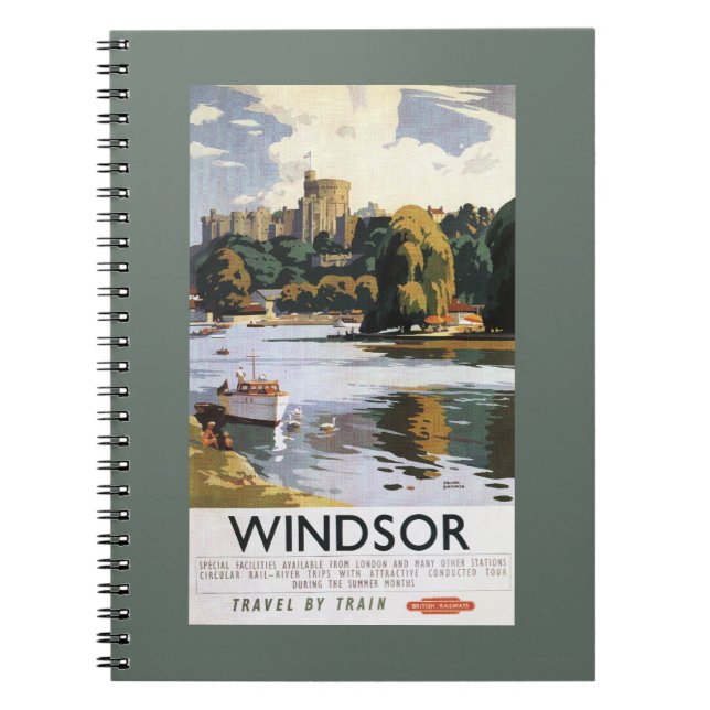 Cuaderno Poster del Castillo del Támesis de Windsor en los  (Frente)