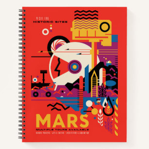 Cuaderno Poster del Espacio Retro - Programa de Exploración