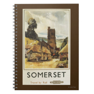 Cuaderno Poster del Ferrocarril Británico de Aldea Históric