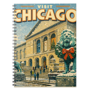 Cuaderno póster del Instituto de Arte de Chicago en inviern