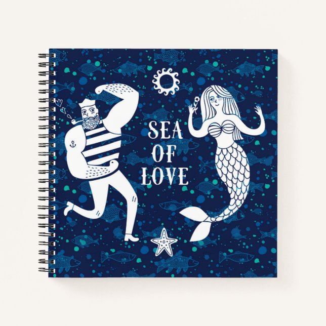 Cuaderno Poster Del Mar De Amor (Anverso)