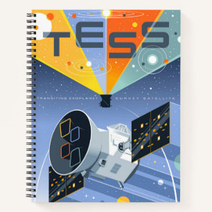 Cuaderno Poster del telescopio espacial Tess.