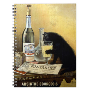 Cuaderno poster francés retro "absinte de los burgueses"