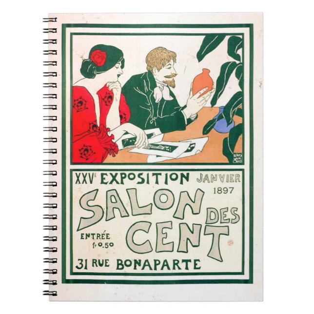 Cuaderno Póster francés vintage (Frente)